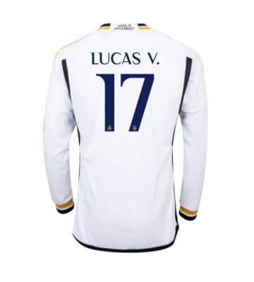 Real Madrid Lucas Vazquez #17 Replica Home Stadium Shirt 2023-24 Long Sleeve